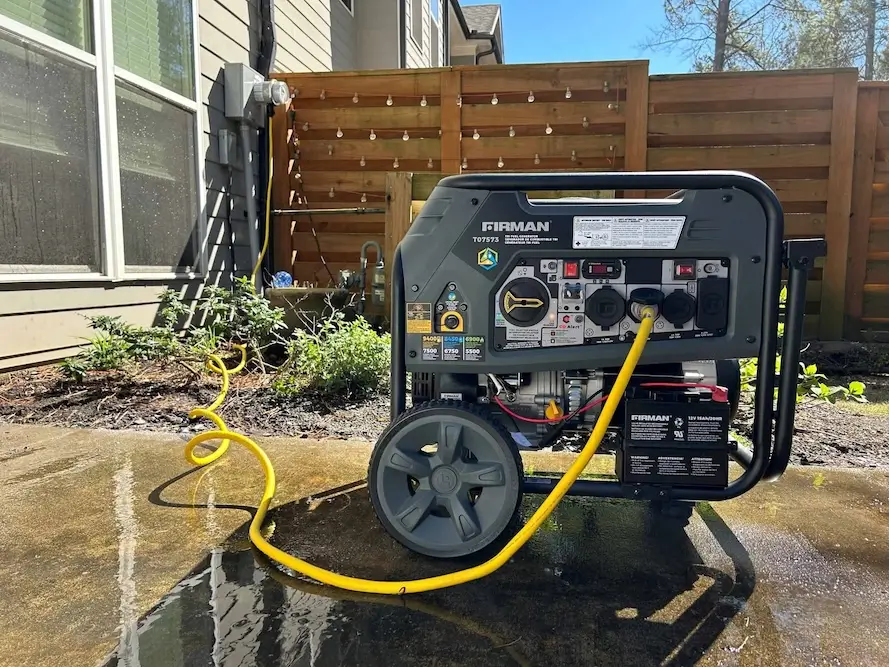 Firman Generator with Generlink Transfer Switch